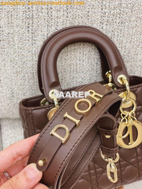 Replica Dior My ABCdior Lady Dior Bag M0538 Dark Brown 3