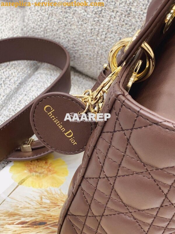 Replica Dior My ABCdior Lady Dior Bag M0538 Dark Brown 7