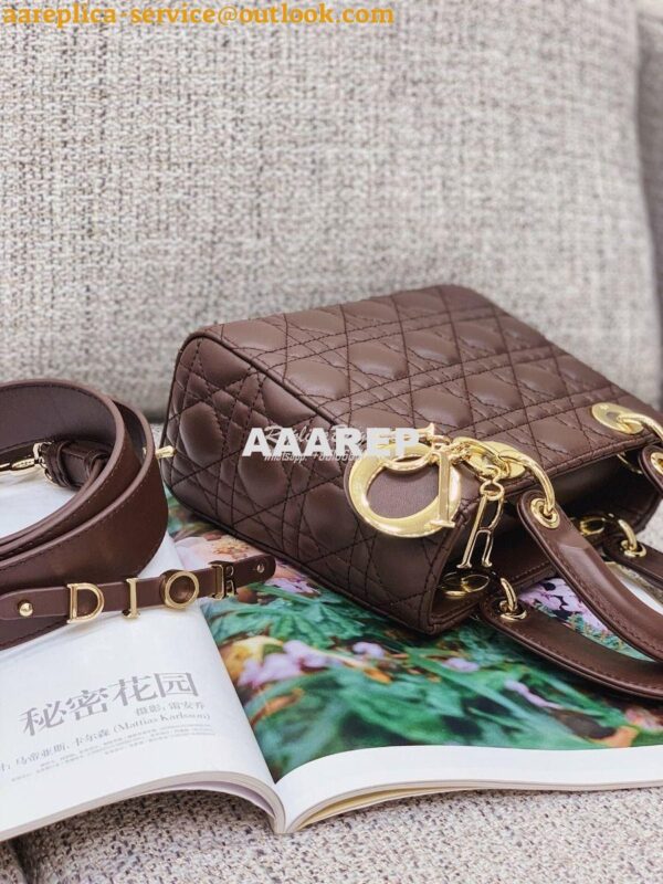 Replica Dior My ABCdior Lady Dior Bag M0538 Dark Brown 8
