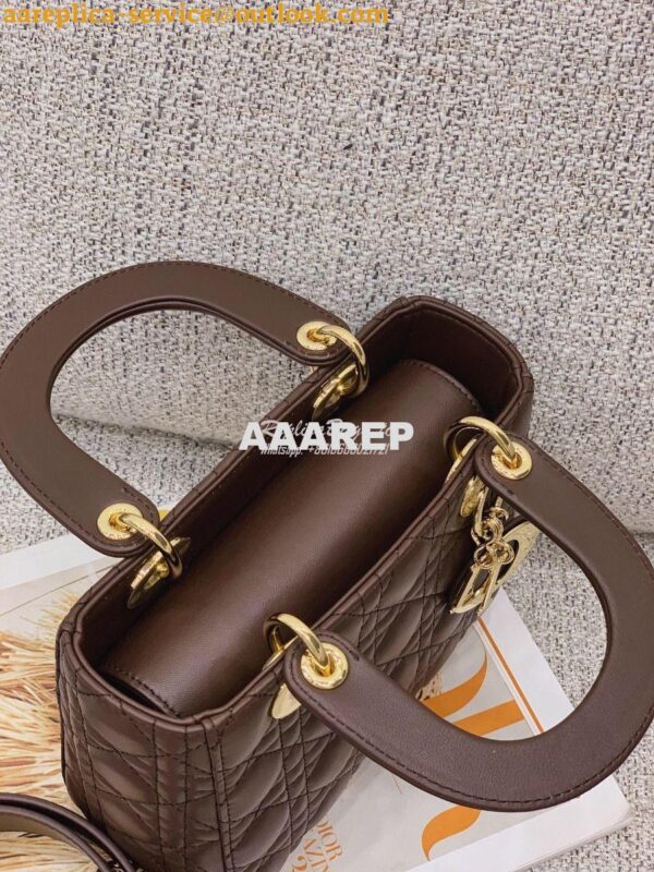 Replica Dior My ABCdior Lady Dior Bag M0538 Dark Brown 9