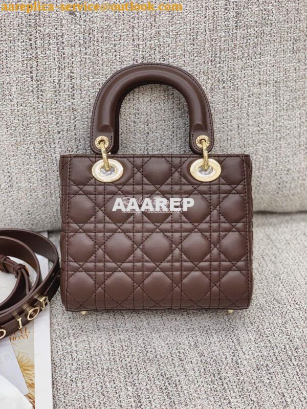 Replica Dior My ABCdior Lady Dior Bag M0538 Dark Brown 11