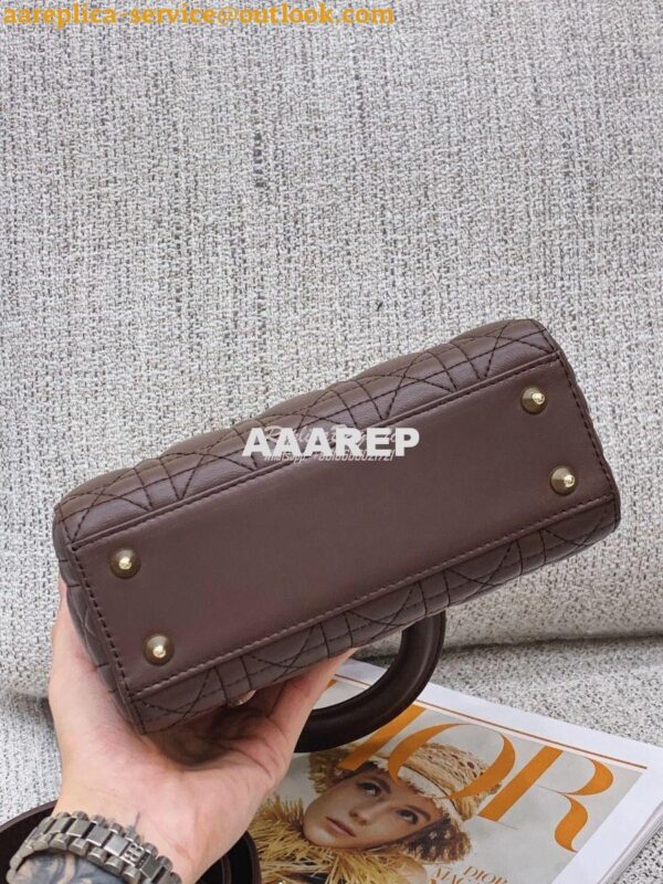 Replica Dior My ABCdior Lady Dior Bag M0538 Dark Brown 12