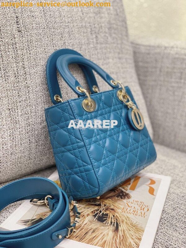 Replica Dior My ABCdior Lady Dior Bag M0538 Peacock Blue 2