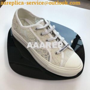 Replica Dior Walk'n'Dior Embroidery Sneaker White Macramé Embroidered