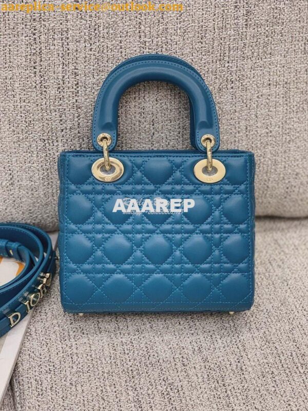 Replica Dior My ABCdior Lady Dior Bag M0538 Peacock Blue 7