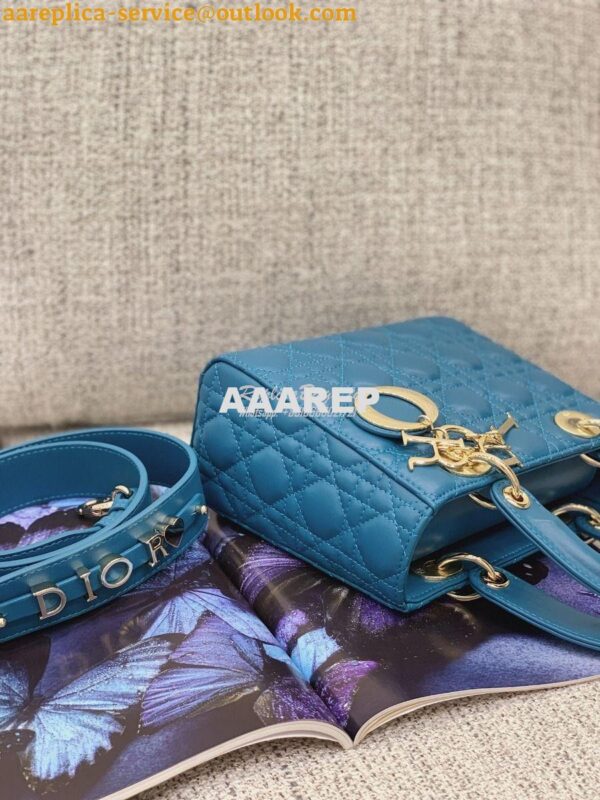 Replica Dior My ABCdior Lady Dior Bag M0538 Peacock Blue 8