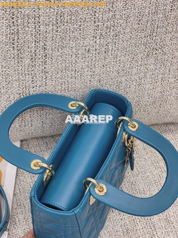 Replica Dior My ABCdior Lady Dior Bag M0538 Peacock Blue 11