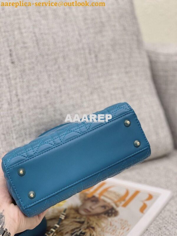 Replica Dior My ABCdior Lady Dior Bag M0538 Peacock Blue 13
