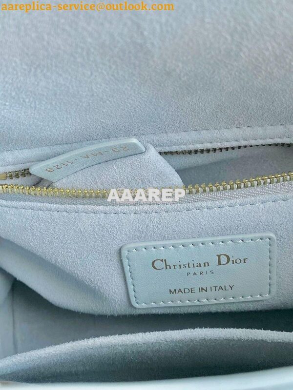 Replica Dior My ABCdior Lady Dior Bag M0538 Placid Blue Cannage Lambsk 9