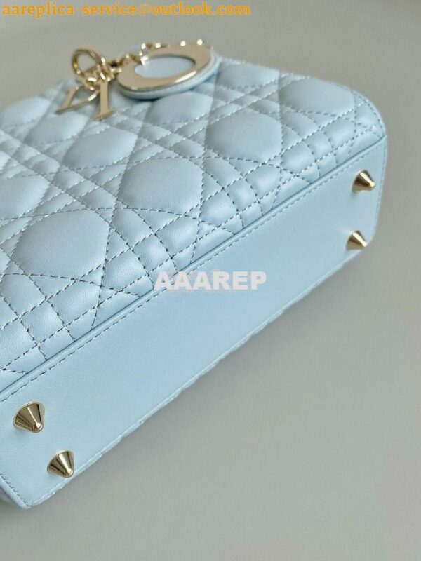 Replica Dior My ABCdior Lady Dior Bag M0538 Placid Blue Cannage Lambsk 10