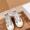 Replica Dior Walk'N'Dior High-top Sneaker White Macramé Embroidered Co 2