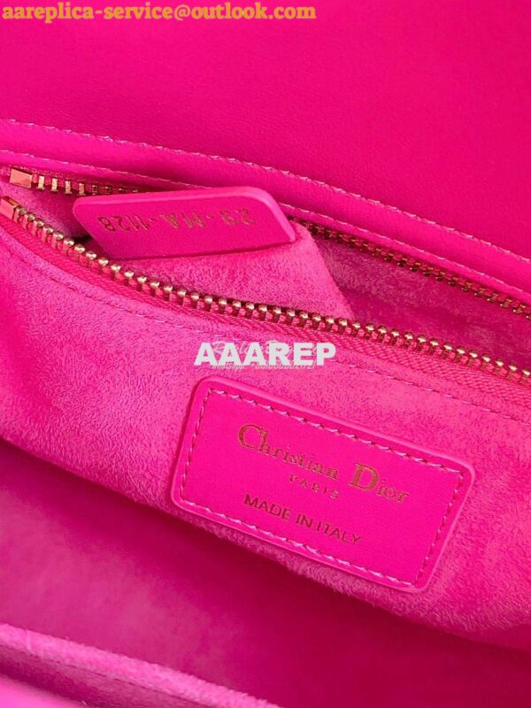 Replica Dior My ABCdior Lady Dior Bag M0538 Rani Pink Cannage Lambskin 9