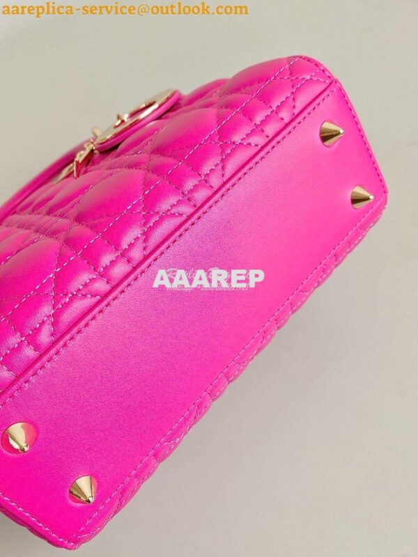Replica Dior My ABCdior Lady Dior Bag M0538 Rani Pink Cannage Lambskin 10