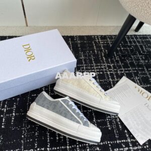 Replica Dior Walk'n'Dior Platform Sneaker Calfskin Textured with Dior