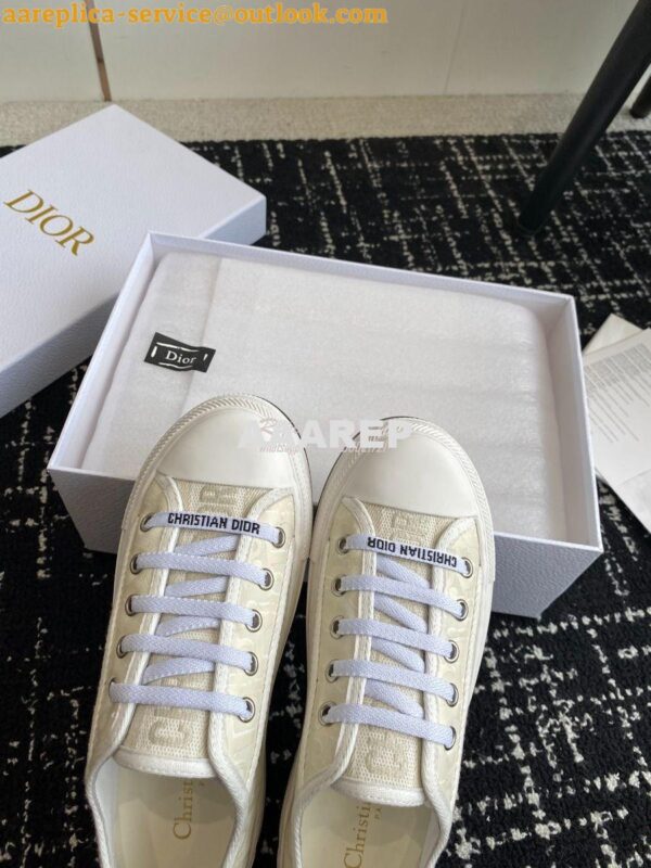 Replica Dior Walk'n'Dior Platform Sneaker Calfskin Textured with Dior 15