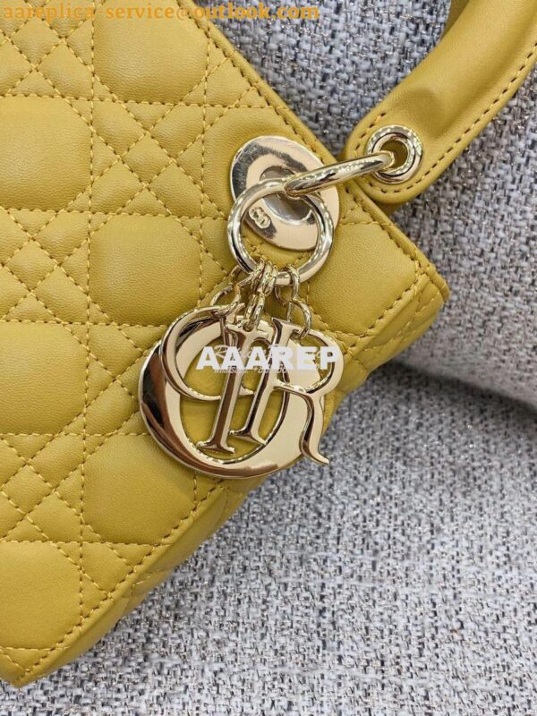 Replica Dior My ABCdior Lady Dior Bag M0538 Yellow 4
