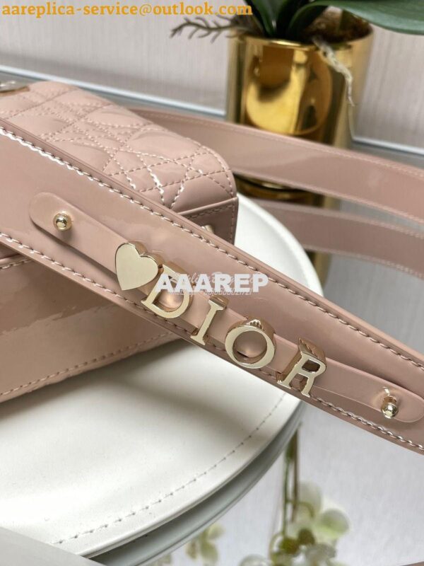 Replica Dior My ABCdior Lady Dior Bag Patent Calfskin M0538 Caramel Be 4
