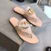 Replica Dior 30 Montaigne Flat Thong KCQ386 White 2