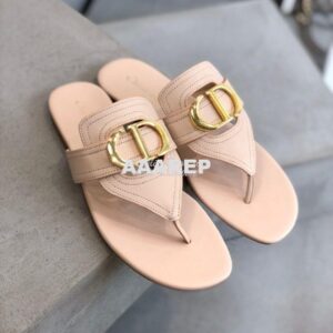 Replica Dior 30 Montaigne Flat Thong KCQ386 Nude 2