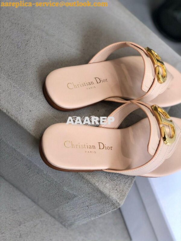 Replica Dior 30 Montaigne Flat Thong KCQ386 Nude 7