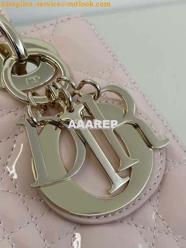 Replica Dior My ABCdior Lady Dior Bag Patent Calfskin M0538 Powder Pin 2