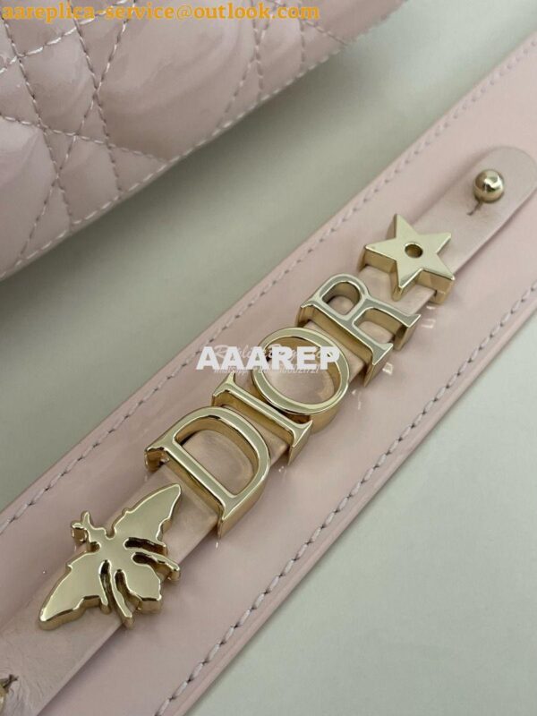 Replica Dior My ABCdior Lady Dior Bag Patent Calfskin M0538 Powder Pin 4