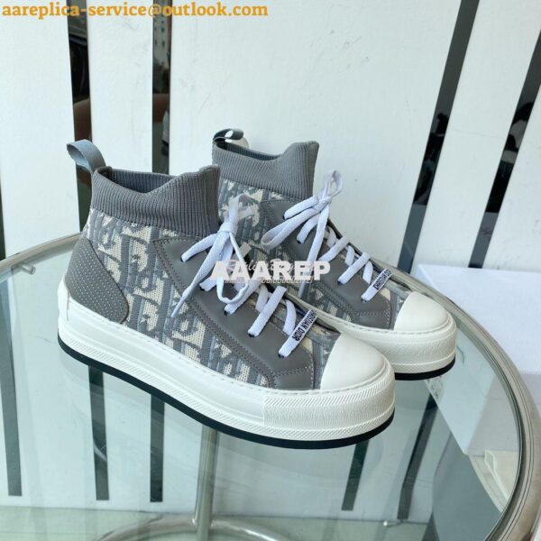 Replica Dior Walk'N'dior Platform Sneaker Oblique Technical Mesh and C 15