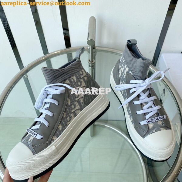 Replica Dior Walk'N'dior Platform Sneaker Oblique Technical Mesh and C 19