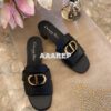 Replica Dior 30 Montaigne Flat Thong KCQ386 White