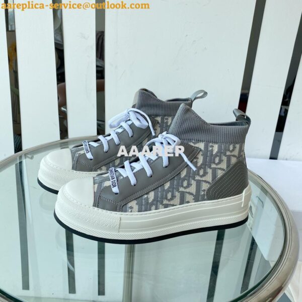 Replica Dior Walk'N'dior Platform Sneaker Oblique Technical Mesh and C 31