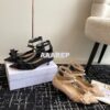 Replica Dior 81178 Dior Letter slippers Sandals White Black logo