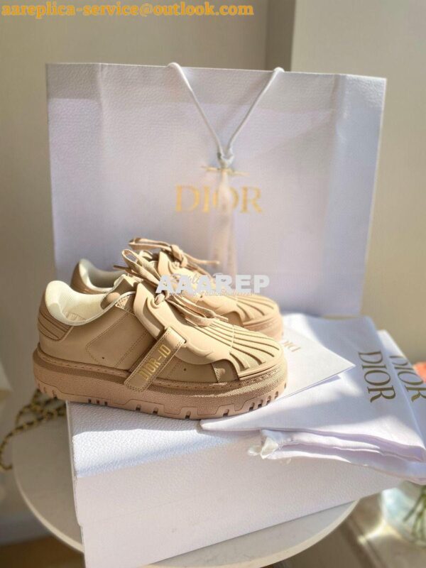 Replica DiorID Sneaker Beige Rubber and Calfskin KCK278 3