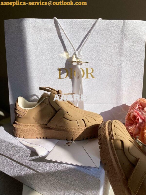 Replica DiorID Sneaker Beige Rubber and Calfskin KCK278 6