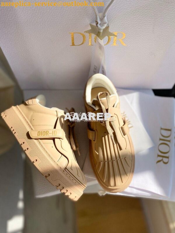 Replica DiorID Sneaker Beige Rubber and Calfskin KCK278 7