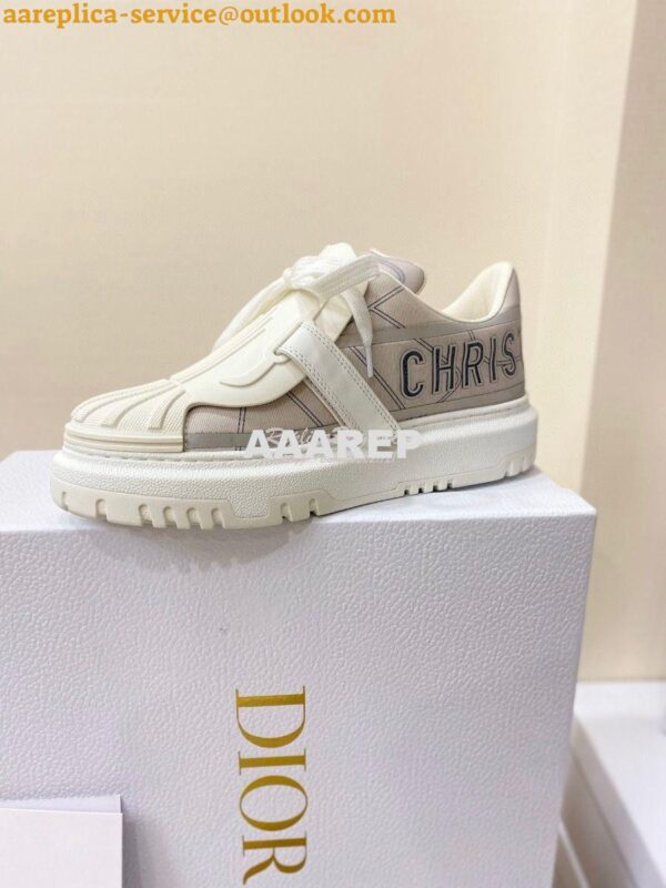 Replica DiorID Sneaker Gray Reflective Technical Fabric KCK309 5