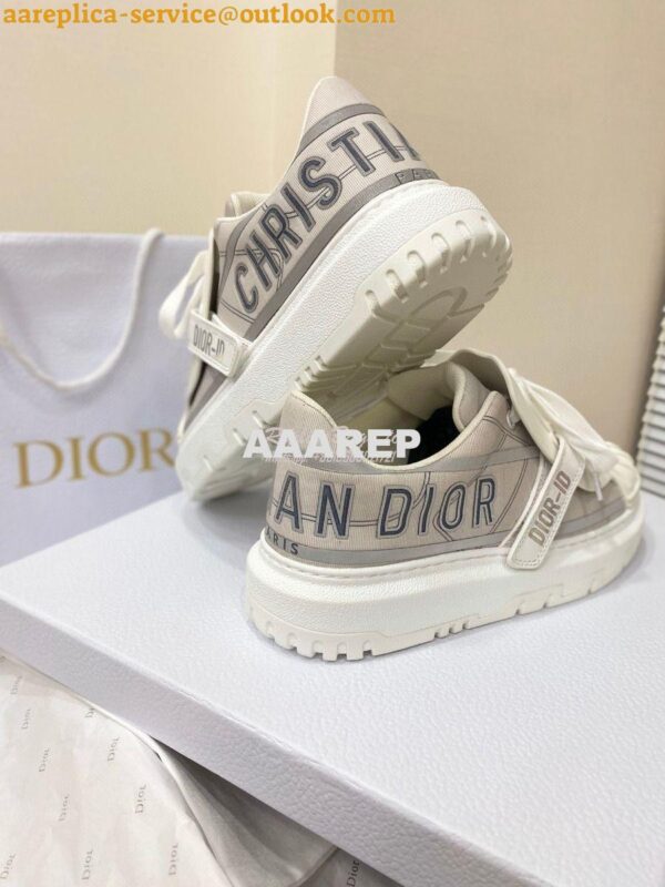 Replica DiorID Sneaker Gray Reflective Technical Fabric KCK309 9