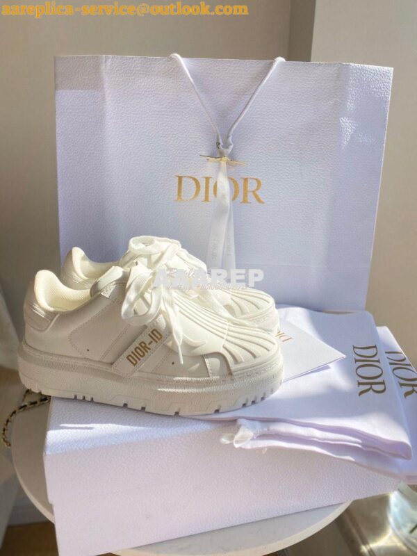 Replica DiorID Sneaker White Rubber and Calfskin KCK278 4