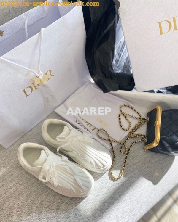 Replica DiorID Sneaker White Rubber and Calfskin KCK278 6