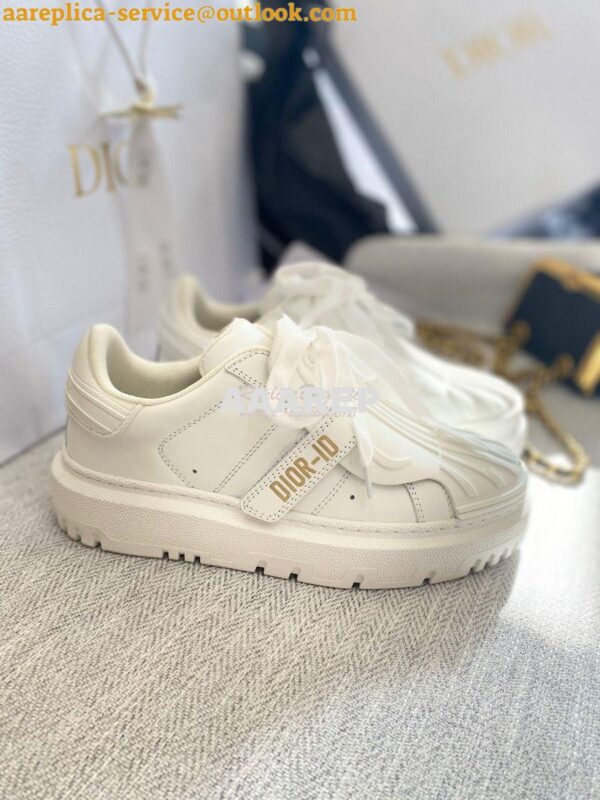 Replica DiorID Sneaker White Rubber and Calfskin KCK278 7