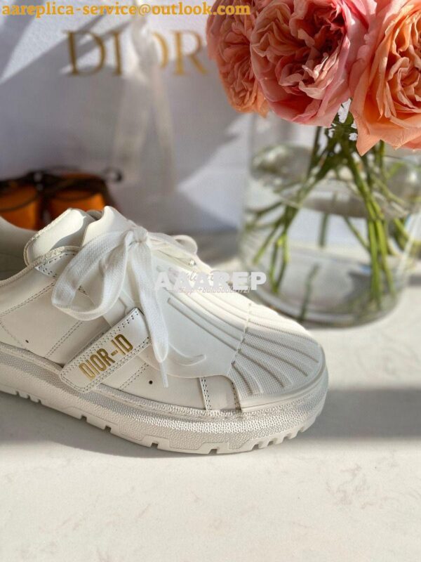 Replica DiorID Sneaker White Rubber and Calfskin KCK278 10