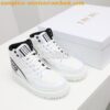 Replica DiorID Sneaker White Rubber and Calfskin KCK278