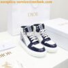 Replica Dior D-Player Sneaker White Black Quilted Nylon KCK315N