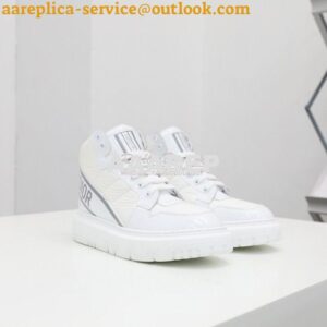 Replica Dior D-Player Sneaker White Quilted Nylon KCK315N 2