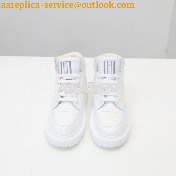 Replica Dior D-Player Sneaker White Quilted Nylon KCK315N 5