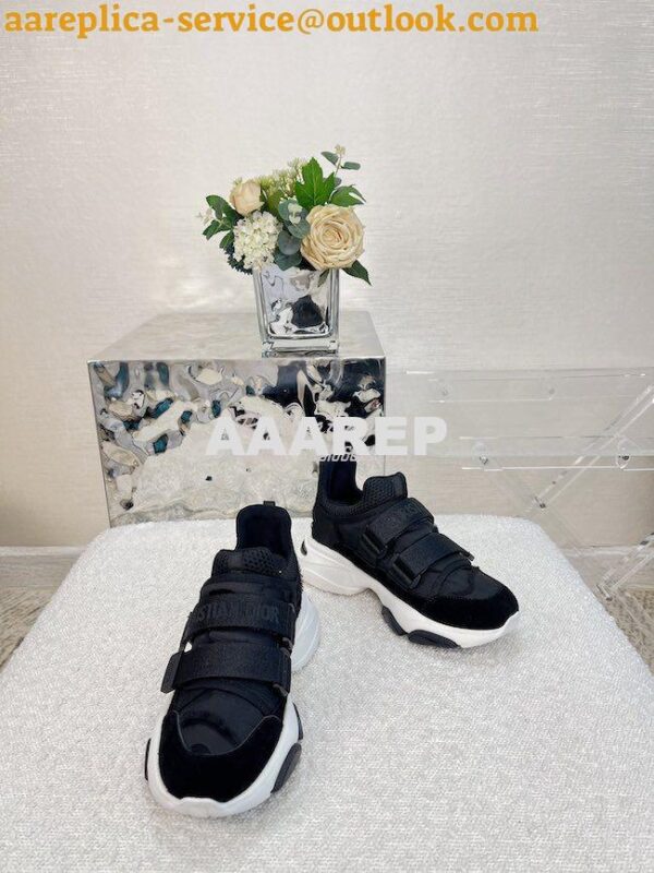 Replica Dior D-Wander Sneaker Black Camouflage Technical Fabric KCK299 2