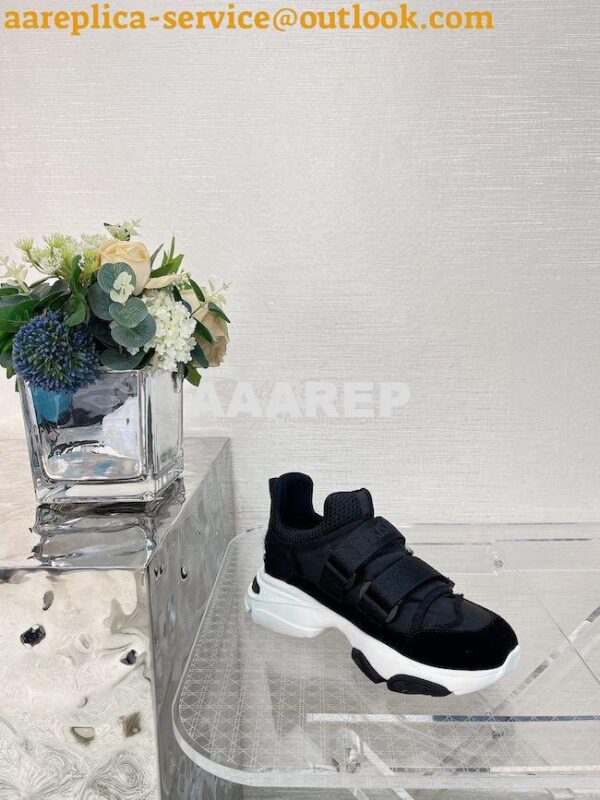 Replica Dior D-Wander Sneaker Black Camouflage Technical Fabric KCK299 3