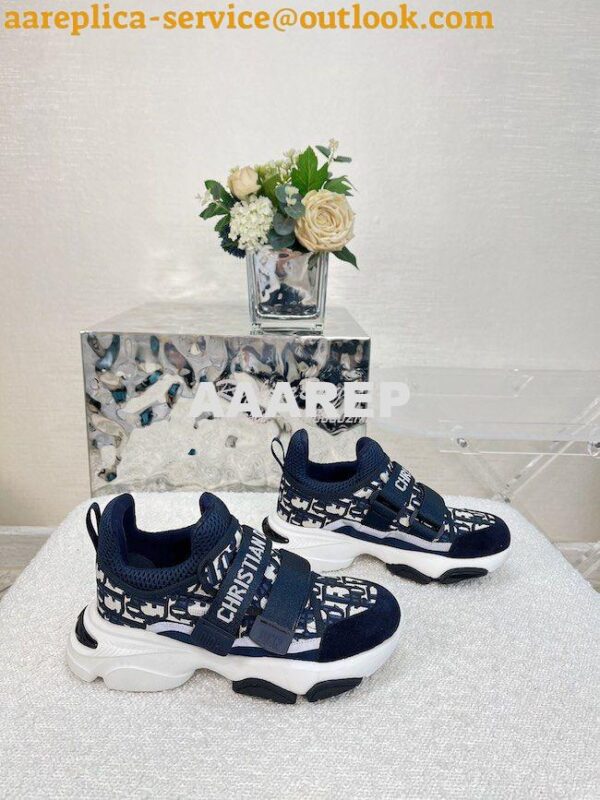 Replica Dior D-Wander Sneaker Oblique Technical Fabric KCK299 5