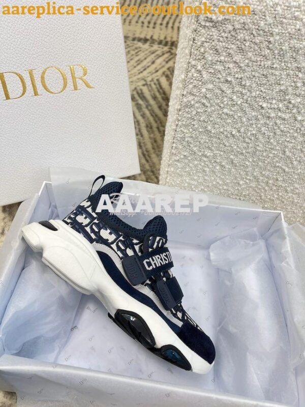 Replica Dior D-Wander Sneaker Oblique Technical Fabric KCK299 7