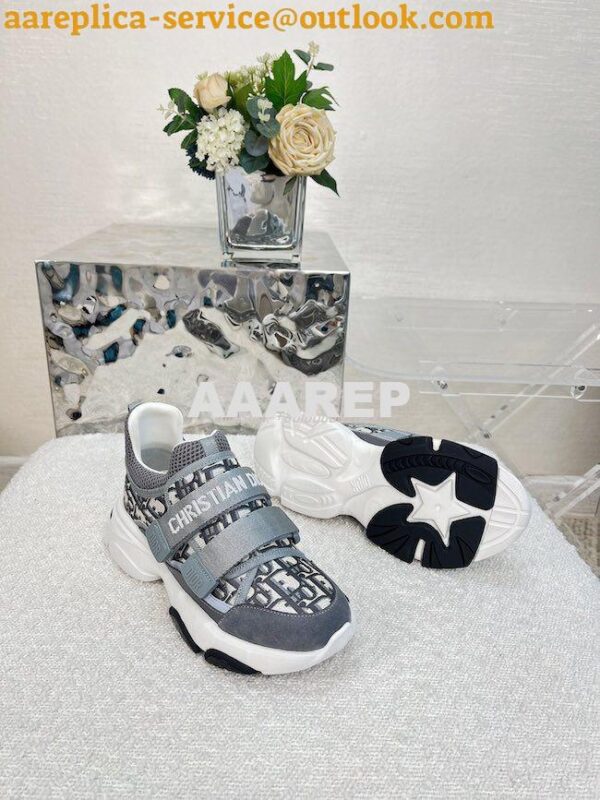 Replica Dior D-Wander Sneaker Oblique Technical Fabric KCK299 12