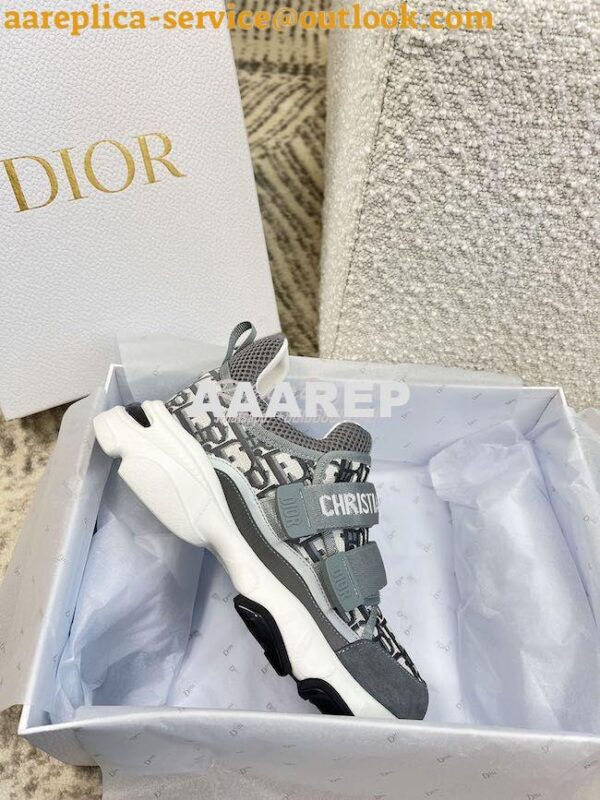 Replica Dior D-Wander Sneaker Oblique Technical Fabric KCK299 13